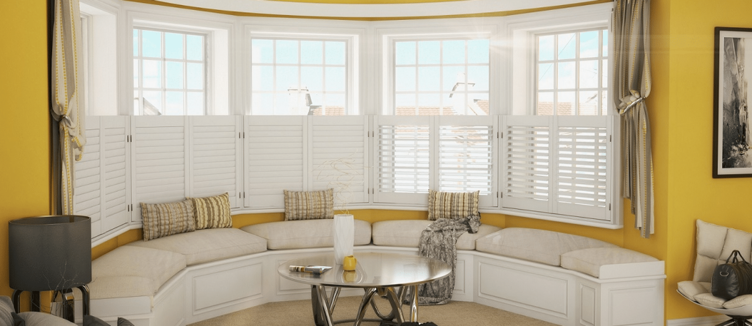 Yellow Cafe Style Shutters