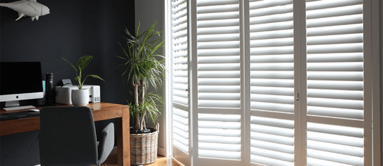 Portchester Track Shutters for Home Office
