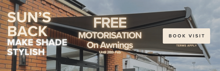 Motorised retractable awnings for homes