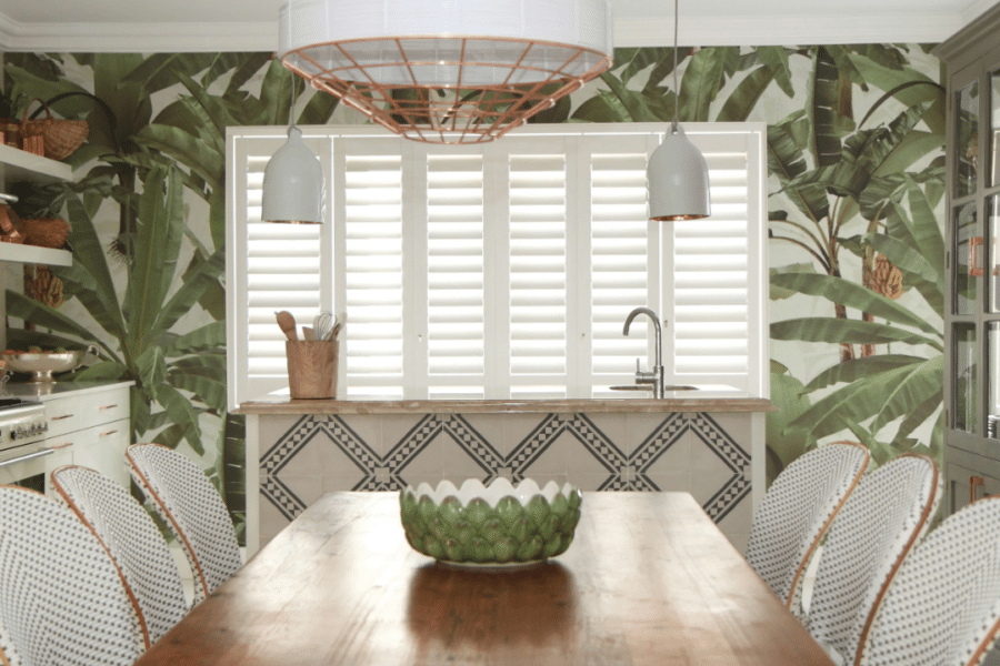 ShutterGuard Security Shutters in a home dining room