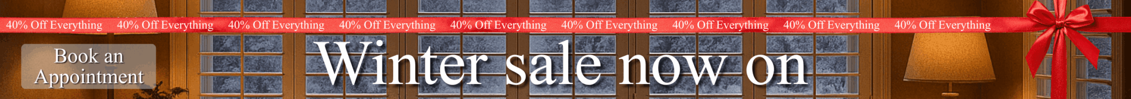 Winter Sale 2025. Wide banner
